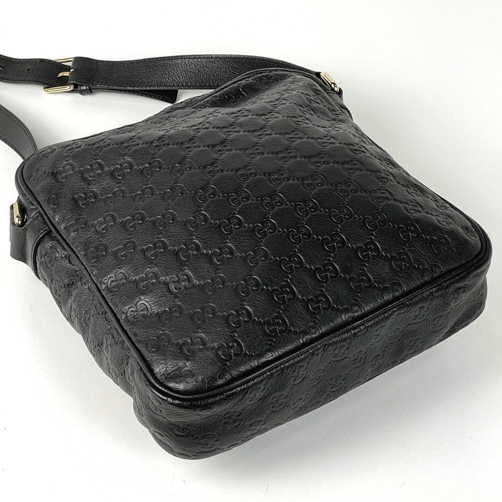 Gucci Shoulder Bag Crossbody Shima Leather Black - Picture 2 of 6